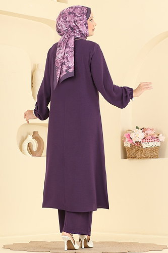 moda selvim Combined 3040SMD1186 Purple - Thumbnail