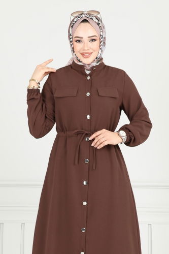 moda selvim طقم بني 3053KTR750 - Thumbnail