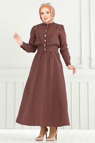 moda selvim طقم بني 3056KTR750 - Thumbnail