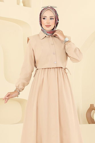 moda selvim طقم بيج 3059KTR750 - Thumbnail