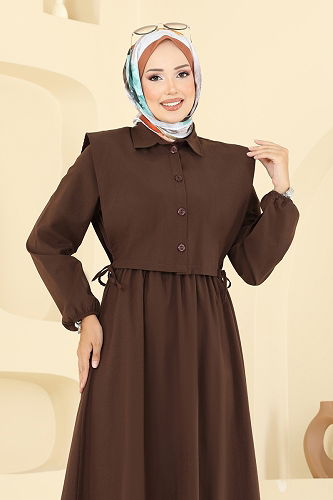 moda selvim طقم بني 3059KTR750 - Thumbnail