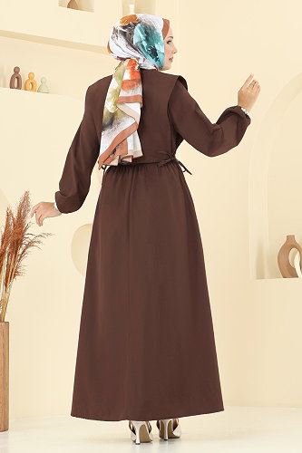 moda selvim طقم بني 3059KTR750 - Thumbnail
