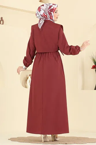 moda selvim Combined 3059KTR750 Burgundy - Thumbnail