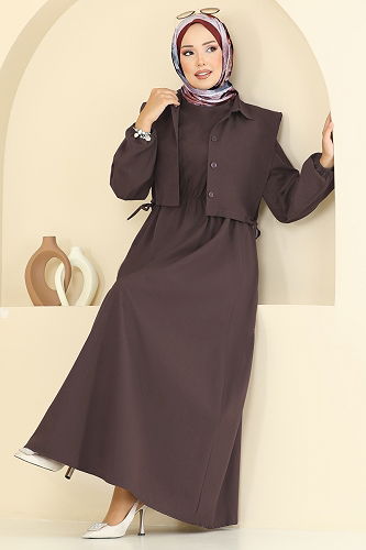 moda selvim Combined 3059KTR750 Dark Brown - Thumbnail