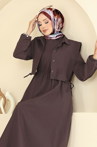 moda selvim Combined 3059KTR750 Dark Brown - Thumbnail