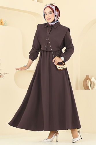 moda selvim Combined 3059KTR750 Dark Brown - Thumbnail