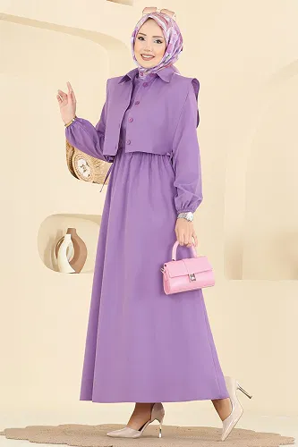 moda selvim Combined 3059KTR750 Dark Lilac - Thumbnail