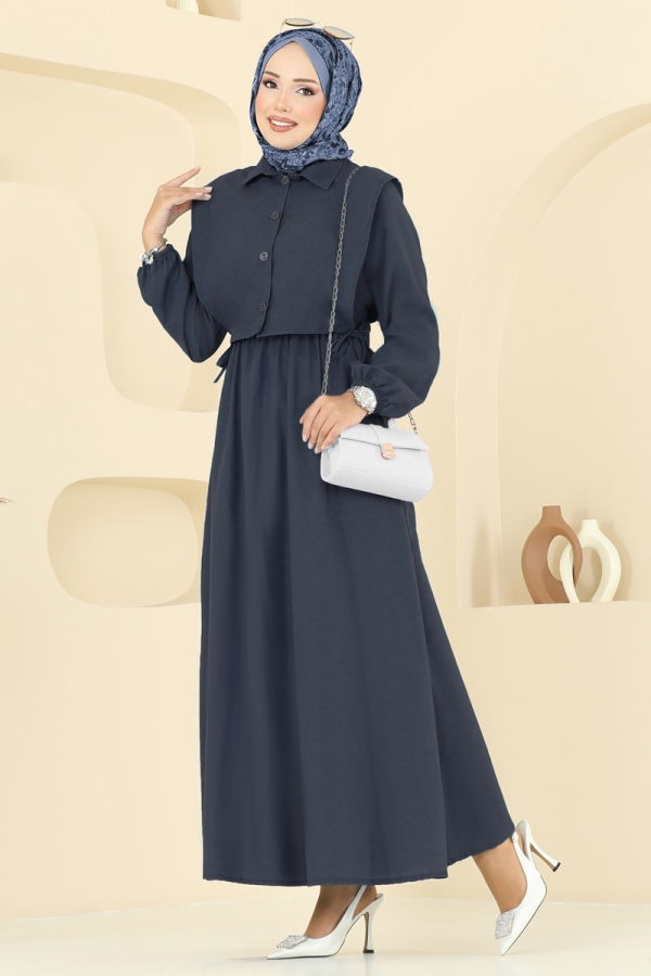 Modaselvim الاطقم طقم كحلي غامق 3059KTR750