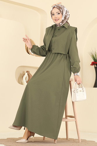 moda selvim Combined 3059KTR750 Light Khaki - Thumbnail