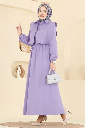 moda selvim Combined 3059KTR750 Lilac - Thumbnail