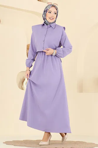 moda selvim Combined 3059KTR750 Lilac - Thumbnail