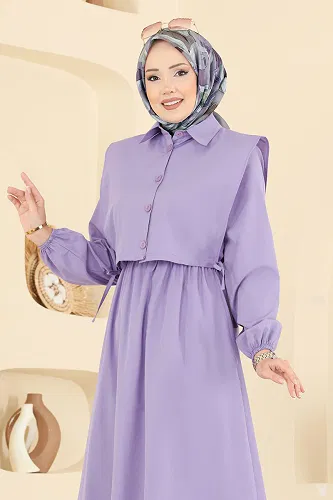 moda selvim Combined 3059KTR750 Lilac - Thumbnail