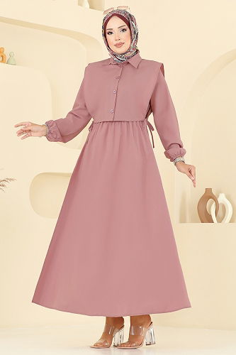 moda selvim طقم وردي 3059KTR750 - Thumbnail
