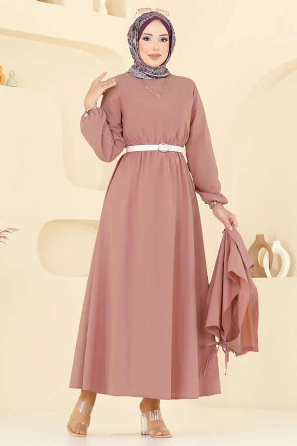 Modaselvim Hijab Combinations Combined 3059KTR750 Salmon