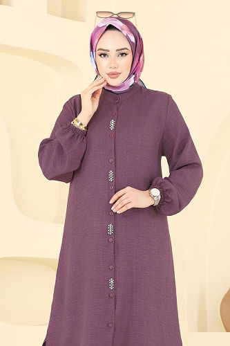 moda selvim طقم وردي غامق 3066HBS856 - Thumbnail