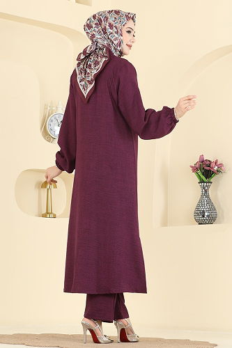 moda selvim طقم توتي فاتح 3066HBS856 - Thumbnail