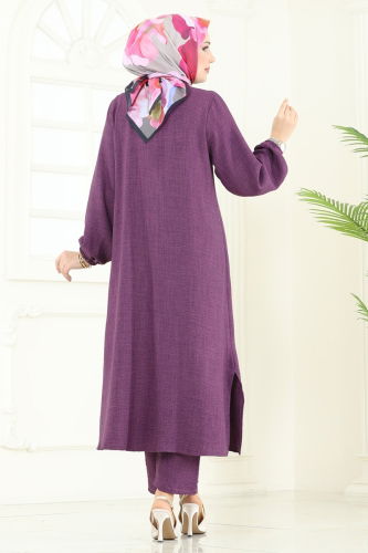 moda selvim Combined 3066HBS856 Lilac - Thumbnail