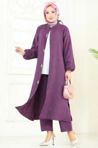 moda selvim Combined 3066HBS856 Lilac - Thumbnail