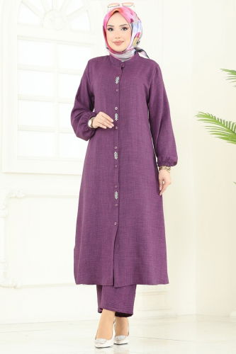 moda selvim Combined 3066HBS856 Lilac - Thumbnail