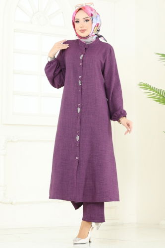 moda selvim Combined 3066HBS856 Lilac - Thumbnail