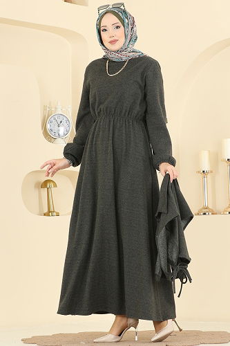 moda selvim طقم اخضر عفني 3066KTR750 - Thumbnail