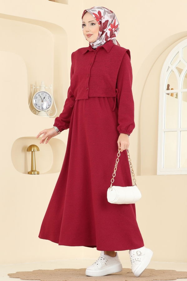 Modaselvim الاطقم طقم احمر 3066KTR750