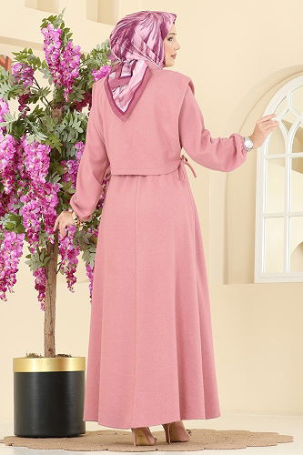 moda selvim طقم وردي 3066KTR750 - Thumbnail