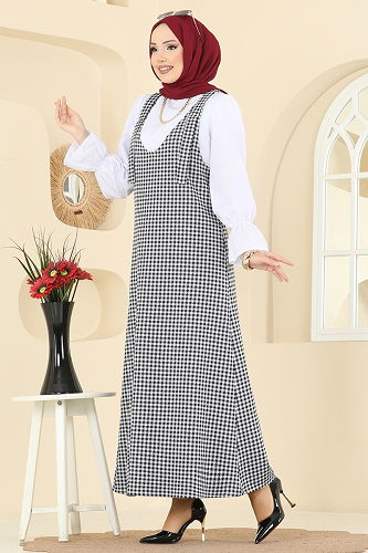 moda selvim طقم أسود 3067KTR750 - Thumbnail