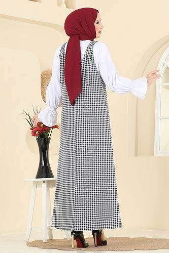 moda selvim طقم أسود 3067KTR750 - Thumbnail