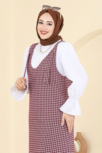 moda selvim Combined 3067KTR750 Cherry - Thumbnail