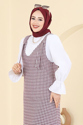 moda selvim طقم سكري و خمري 3067KTR750 - Thumbnail