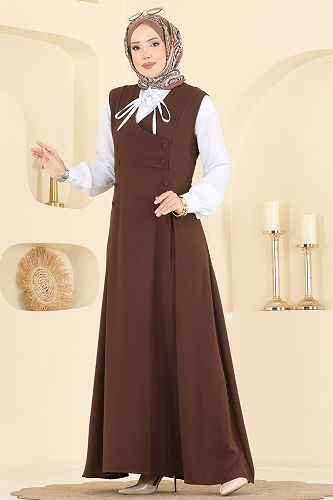 moda selvim طقم بني 306ASN888 - Thumbnail