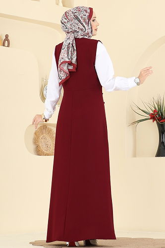 moda selvim Combined 306ASN888 Burgundy - Thumbnail