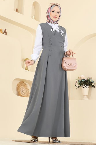 moda selvim طقم رمادي 306ASN888 - Thumbnail