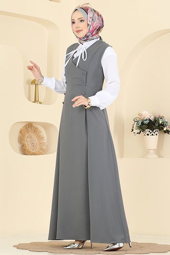 moda selvim طقم رمادي 306ASN888 - Thumbnail