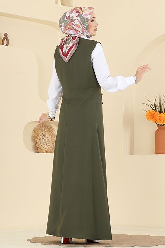 moda selvim طقم اخضر عفني 306ASN888 - Thumbnail