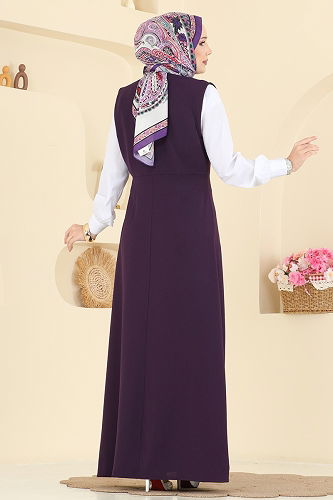 moda selvim طقم أرجواني 306ASN888 - Thumbnail