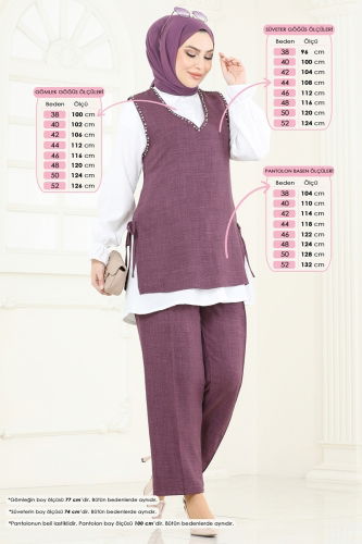 H.B.S. - Combined 3079HBS856 Dark Rose Dusky