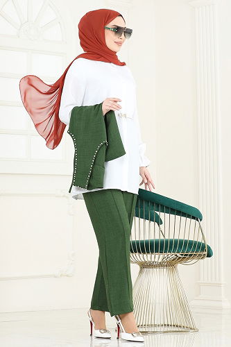 moda selvim Combined 3079HBS856 Khaki - Thumbnail