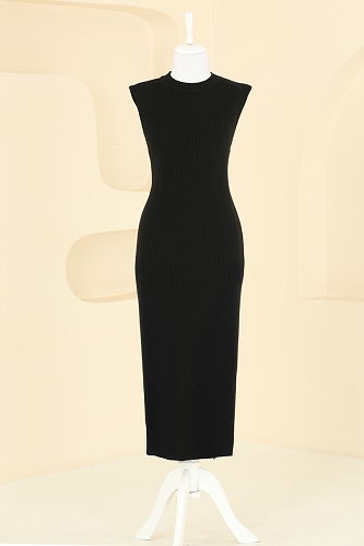 moda selvim طقم أسود 3080KLB1050 - Thumbnail