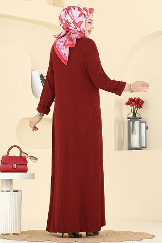 moda selvim طقم خمري 3080KLB1050 - Thumbnail