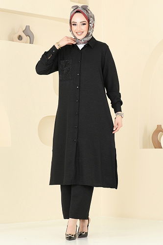 moda selvim Combined 3087HBS856 Black - Thumbnail