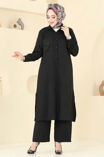 moda selvim Combined 3087HBS856 Black - Thumbnail