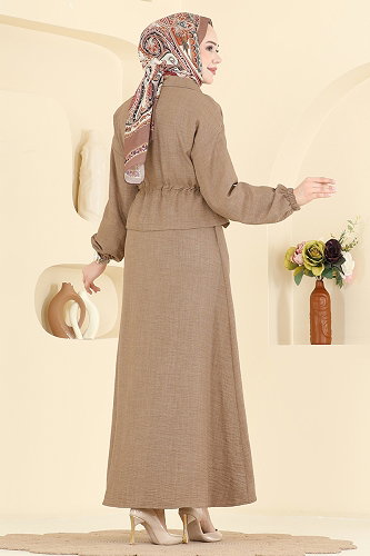 moda selvim طقم بيج 3088KTR750 - Thumbnail