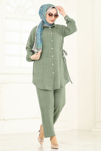 moda selvim Combined 3089HBS856 Almond Green - Thumbnail