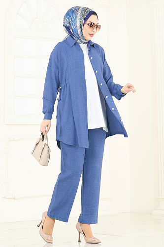 moda selvim Combined 3089HBS856 Blue - Thumbnail