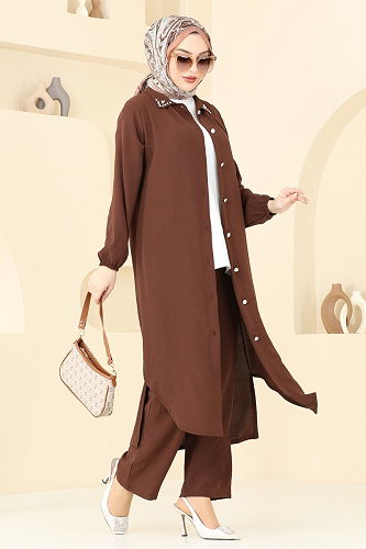 moda selvim Combined 3092HBS856 Brown - Thumbnail