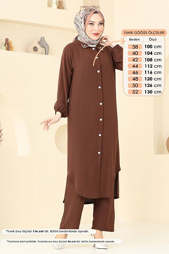 moda selvim Combined 3092HBS856 Brown - Thumbnail