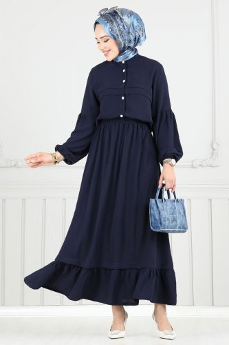 H.B.S. - Combined 3094HBS856 Navy Blue