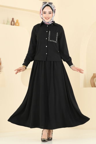 moda selvim Combined 3096HBS856 Black - Thumbnail